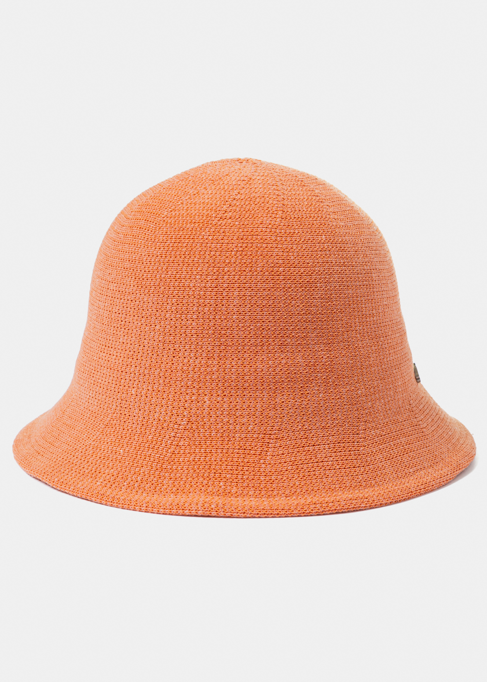 Orange Knitted Bucket Style Hat 2